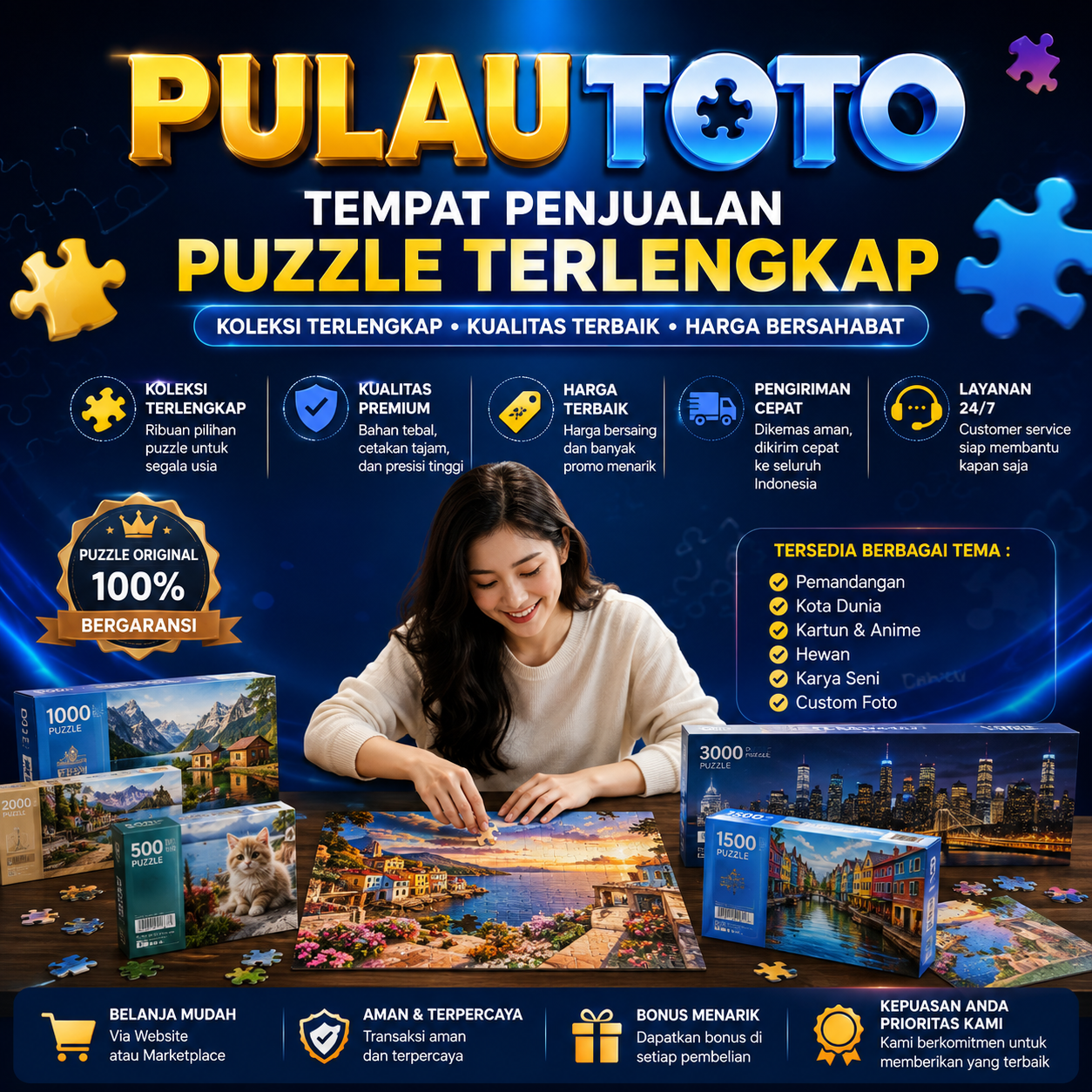 Mainan Puzzle Premium
